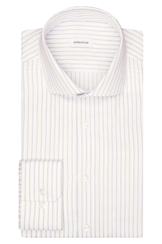 Raidallinen slim-fit kauluspaita