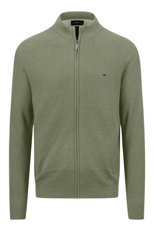 Vaaleanvihreä puuvillaneuletakki