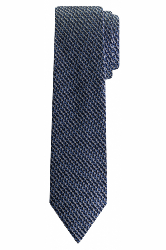 Kuosillinen sini-harmaa silkkisolmio